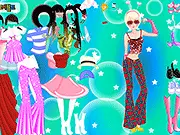 Disco Girl Fashion free online dressup game on PlayArcadeHub - dressing a dancer in 70s disco style