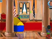 Presidential Paintball free online game, shooting presidential candidates, duck and cover shooter game