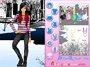 Play Emo Winter Fashion free online dress up game, styling layered emo outfits for cold weather on PlayArcadeHub