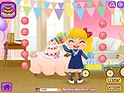 Birthday Party Dress Up online game screenshot, free girl's party fashion game