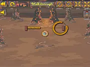 A game screenshot showing little Tommy, a small character, standing on a platform surrounded by moving spikes and hazards, typical of a puzzle platformer.