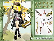 Play Elf Warrior Dress Up online, free fantasy dress up game, fierce elf hero, protective armor and weapons, PlayArcadeHub