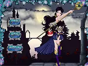 Play Dark Princess dress up game online free, customizing a princess with black and dark-colored flowing dresses, gothic jewelry, and dramatic hairstyles.