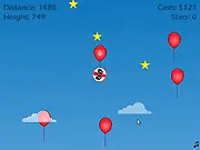 Bamboo Shots free online game launch a panda from a bamboo cannon for distance score and upgrades