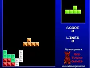 Gameplay screenshot of Pentrix + showing five-block pentomino pieces falling into the well in the challenging online puzzle game