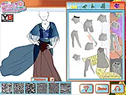 Screenshot of Festival Fashion free online game showing a girl ready to be dressed up in a bohemian-style summer festival setting.