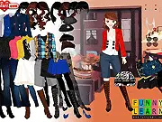 Elenor European Dress Up game screen showing the character Elenor and a variety of elegant, chic European-style dresses and fashionable accessories
