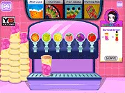Princess Summer Fruit Hut game featuring Disney princesses like Elsa and Ariel ordering fruit juice and fruit pizza at a summer stand.
