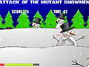 Play Attack of the Mutant Snowmen free online shooter game; blast mutant snowmen on PlayArcadeHub