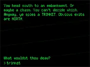 Thy Dungeonman Free Online Game Screenshot - Humorous Text-Based RPG