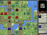 Battalion Nemesis free online strategy game screenshot showing military units on a gridded, top-down battlefield.