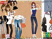 Hilary Girl Dressup free online fashion game charming elegant look