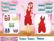 Flower Cutie Bonnie dress-up game screenshot showing Bonnie in a floral outfit with a flower crown in a garden setting, play free online.