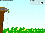 Cliff Jumper Online car stunt game, car flying off a cliff, using nitro boost, free game