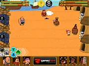 The Dead Pirate's Chest game image, featuring a treasure chest full of gold, play free online on PlayArcadeHub