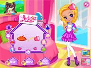 Screenshot of the Locksies Girls: Elli Dress Up game, showing the character Elli wearing a stylish outfit and possibly holding a digital tablet.