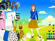 Play Kelly Girl Dressup free online game, choosing vibrant dresses and strong colors for Kelly on PlayArcadeHub