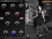 Dark Angel Dressup free game online, playing Dark Angel Dressup on PlayArcadeHub, dress up gothic angel, beautiful dark fashion game