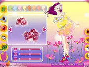 Play Flower Elf Dressup free online game, styling a mysterious elf with flower clothes and wings on PlayArcadeHub