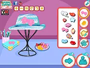 Ariel Hats DIY Design free online game, customizing hats with colors and stickers, princess dress up game