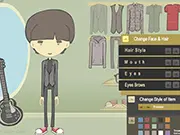 Screenshot of Character Dressup free online game where you design your own character on PlayArcadeHub