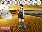 Baseball Attire Dress Up game screenshot, girl dressed in sporty baseball fan fashion, free online styling game