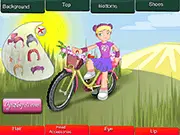 Bike Girl Dress Up free online fashion game, dressing up a girl for a bike ride, PlayArcadeHub