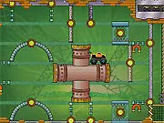 Rev-Ups Speed Shifters free online game screenshot, truck driving on moving platforms, physics puzzle game