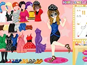 Cute Singing Star Dress Up free game online, styling pop star outfits, fashion makeover, PlayArcadeHub