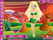 Screenshot of Dress the Gods: Freyja game, Norse goddess Freyja with magical outfit, Play free mythological dress-up game online