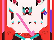 Wormball free online arcade game screenshot with paddles and a ghoul's face