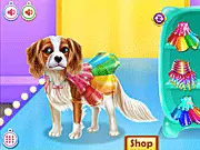 Play World Puppy Fashion Tour Online, a free grooming and puppy dress up game where you choose clothes for dogs at different destinations