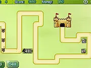 Play Fast Castle Defense free online game, tower defense strategy, challenging castle defense game with fast enemies