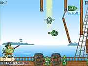 Pirates S.O.S. free online ricochet shooter puzzle game