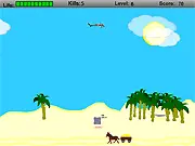 Donkey Rocket free online game, helicopter bombing game, dodge rockets, play Donkey Rocket