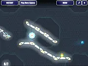Play Energyball free puzzle game online, ricochet shooter game, activate lamps with bounce shot