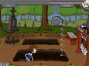 Necrathalon free online sports game screenshot showing a character competing in an athletics event like running or throwing