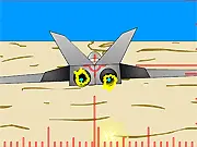 Canyon Runner jet flying game screenshot, jet chasing a glowing fairy through a narrow canyon, play free high-speed online game