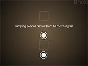 Jump Me Flash Free Online Logic Puzzle Game - Circles Jumping on Board