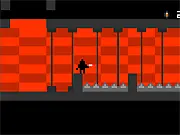 Play Pixel Prophet free online retro platformer game shooting rocks and collecting coins