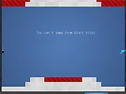 Play Coleo free online platformer game, jump back and forth on grey blocks, avoid red surfaces on PlayArcadeHub