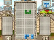 Ancient Blocks free online puzzle game board showing colored geometric blocks and a system of color-changing tubes