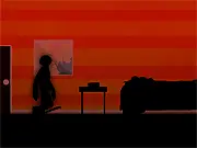 The Ritual game screen showing a dark, mysterious environment with clickable objects, an online walking simulator