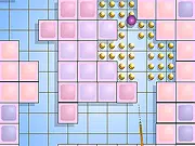 Screenshot of the free online game Hiper Billar showing a pool table with the cue ball positioned for an upcoming shot