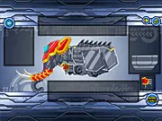 Screenshot of Zoo Robot: Elephant free online game showing the assembled mechanical elephant robot standing ready to move
