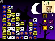 Terror Tiles free online puzzle game screenshot, matching colored blocks and powerups