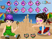 Kids on the Beach Dress Up free online styling and fashion game