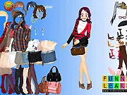 Play Taylor Fashion Girl Dress Up free online, styling the character with a trendy crop top and a new hairstyle for a night out