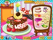 My Favorite Fruits Cake decorating game free online with fruit and frosting toppings