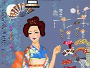 Play Japanese Geisha Dress Up free online fashion game - style a girl in a beautiful kimono and traditional hairstyle